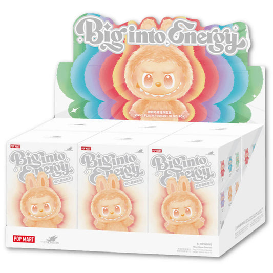 Pop Mart Labubu The Monsters ‘Big Into Energy’ Series Vinyl Plush Pendant Sealed Case - 6 Blind Boxes